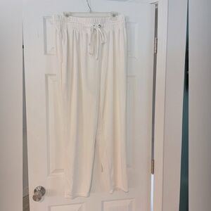 FABLETICS easy-wear drawstring track pants in ivory - XL